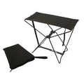 Black Folding Camp Stool